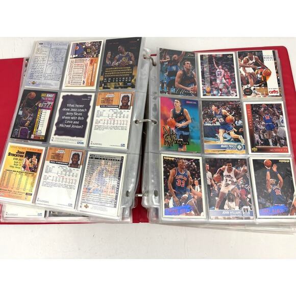 VTG NBA Hoops Basketball Collectors Album 225+ Cards 1990s - Picture 5 of 13
